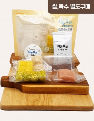 67닭고기흑미채소죽 밀키트(베이직)(160g*3회분)