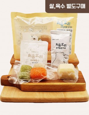 21팽이버섯브로콜리두부죽 밀키트(베이직)(180g*3회분)