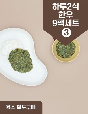 덮밥소스 하루2식한우식단9팩세트3 27회분